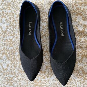 Rothy’s Black pointed toe flats